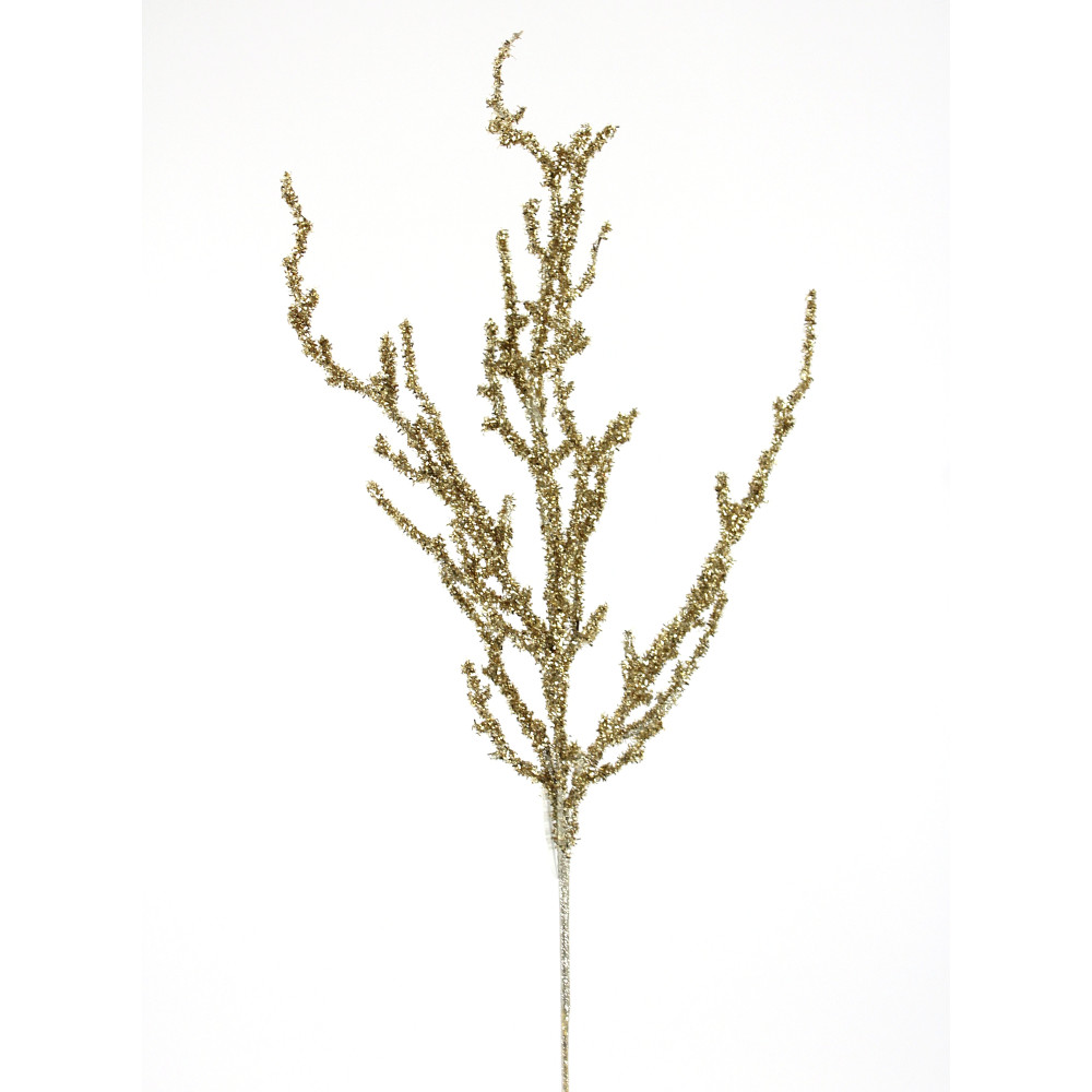 31" PLATINUM GLITTER TWIG SPRAY