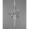 8" PLATINUM/ CLEAR JEWEL ACRYLIC STAR ORNAMENT