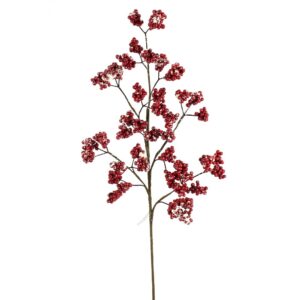 28" RED SNOW CLUSTER BERRY SPRAY