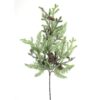 28" GREEN FROSTED PINE/ CONE SPRAY