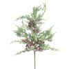 31" NATURAL FROSTED CEDAR PINE & BERRY SPRAY