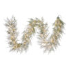 9'x20"D LIT FLOCKED NORFOLK PINE GARLAND
