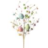 20" PASTEL WOOD BEAD AND EASTER EGG SPRAY - SET OF 6