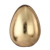 6" CHAMPAGNE-GOLD RESIN EGG