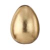 8" CHAMPAGNE-GOLD RESIN EGG