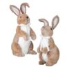22" FAUX FUR STANDING BUNNY - SET OF 2