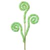 29" SPRING GREEN SEQUIN SPRING CURL SPRAY - SET OF 6