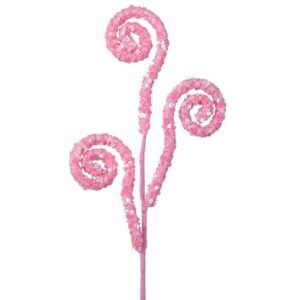 29" PINK SEQUIN SPRING CURL SPRAY - SET OF 6